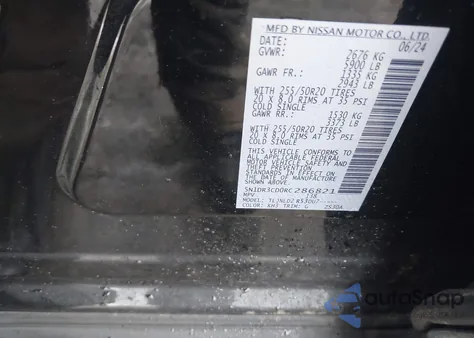 2024 Nissan Pathfinder Sl 4Wd z USA, uszkodzony, nr VIN 5N1DR3CD0RC286821